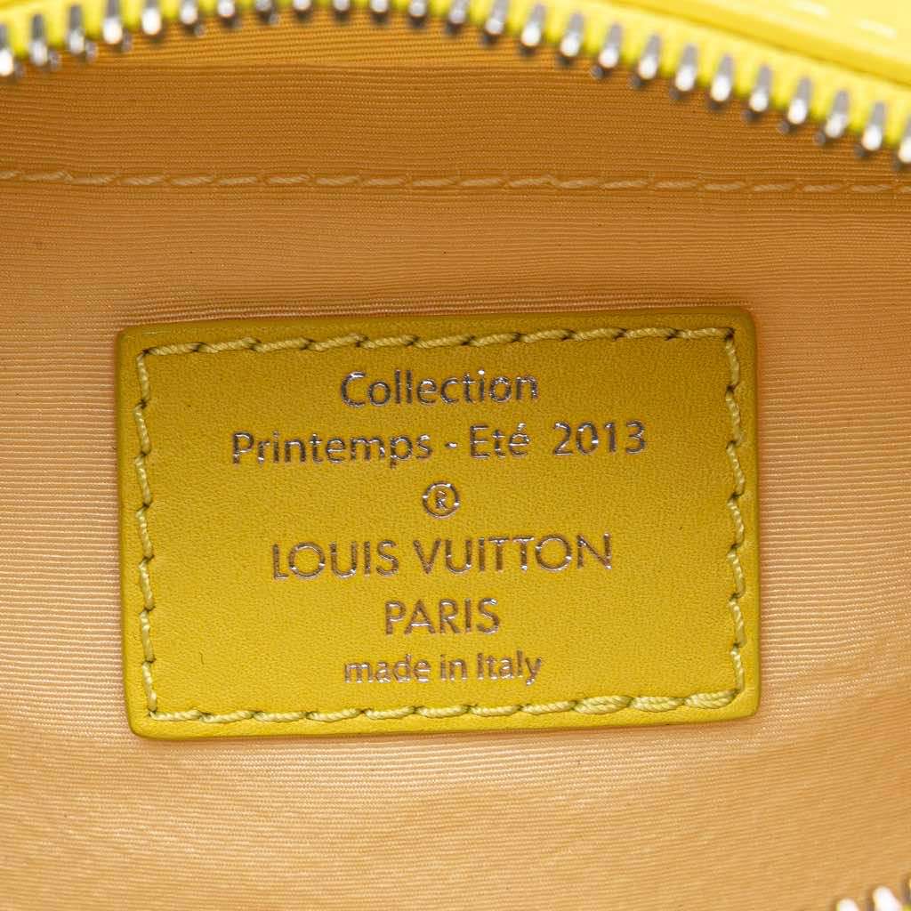 Louis Vuitton Damier Optic Mesh Sequins Cube Speedy Yellow Good - Box View