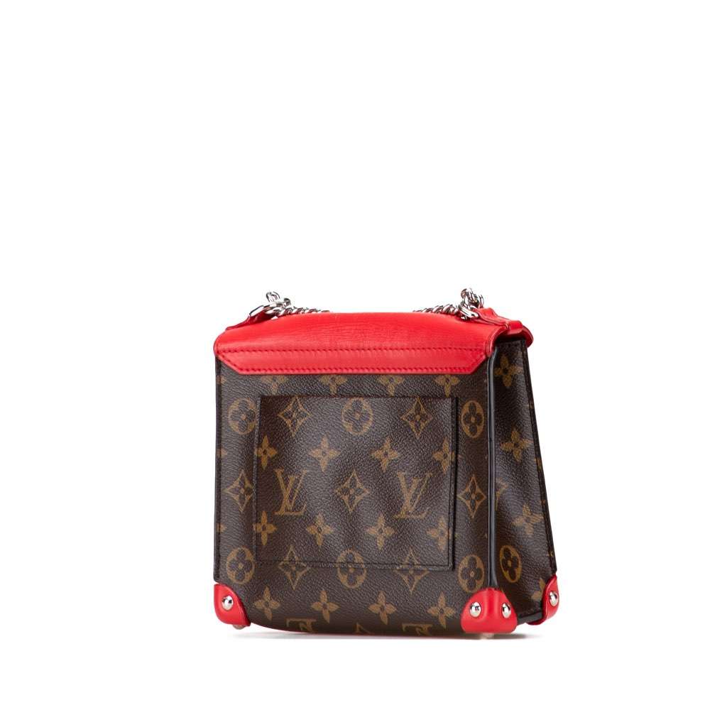 Louis Vuitton Monogram Tribal Mask Pochette PM Brown Canvas Very good - Back View