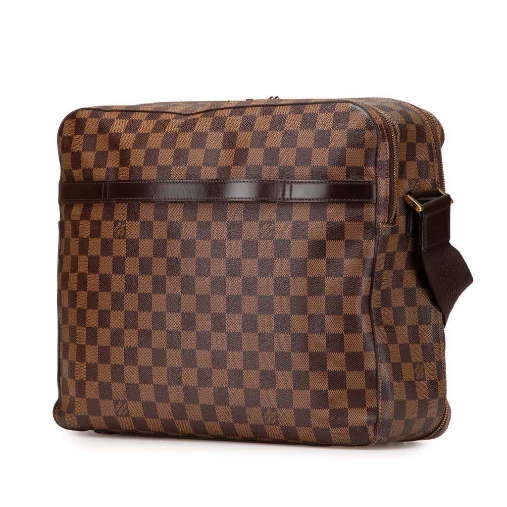 Louis Vuitton Damier Ebene Dorsoduro Brown Canvas Good - Back View