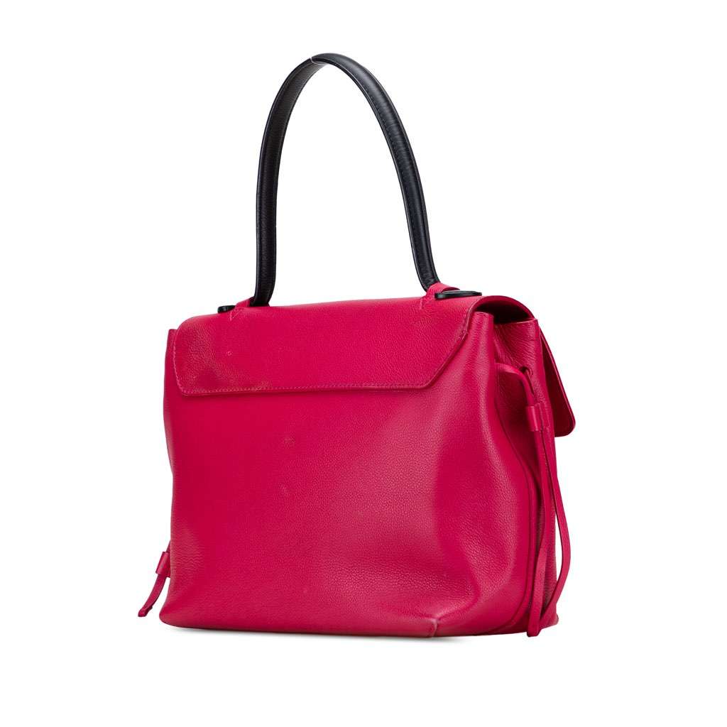 Louis Vuitton Calfskin Lockme PM Pink Leather Good - Back View