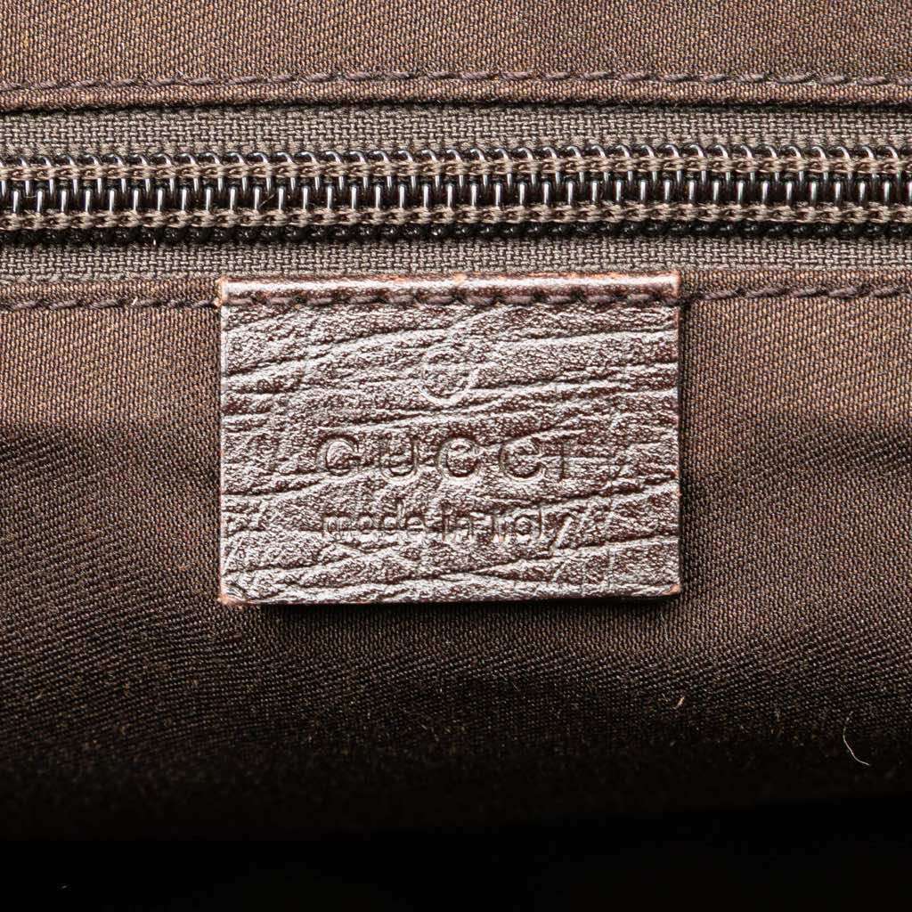 Gucci Large GG Supreme Double Buckle Flap Messenger Bag Brown Canvas Good condition - Box View