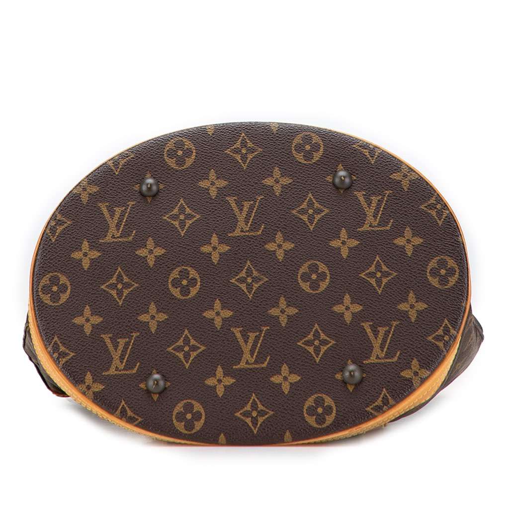 Louis Vuitton Monogram Bucket GM Brown Canvas Fair - Inside View