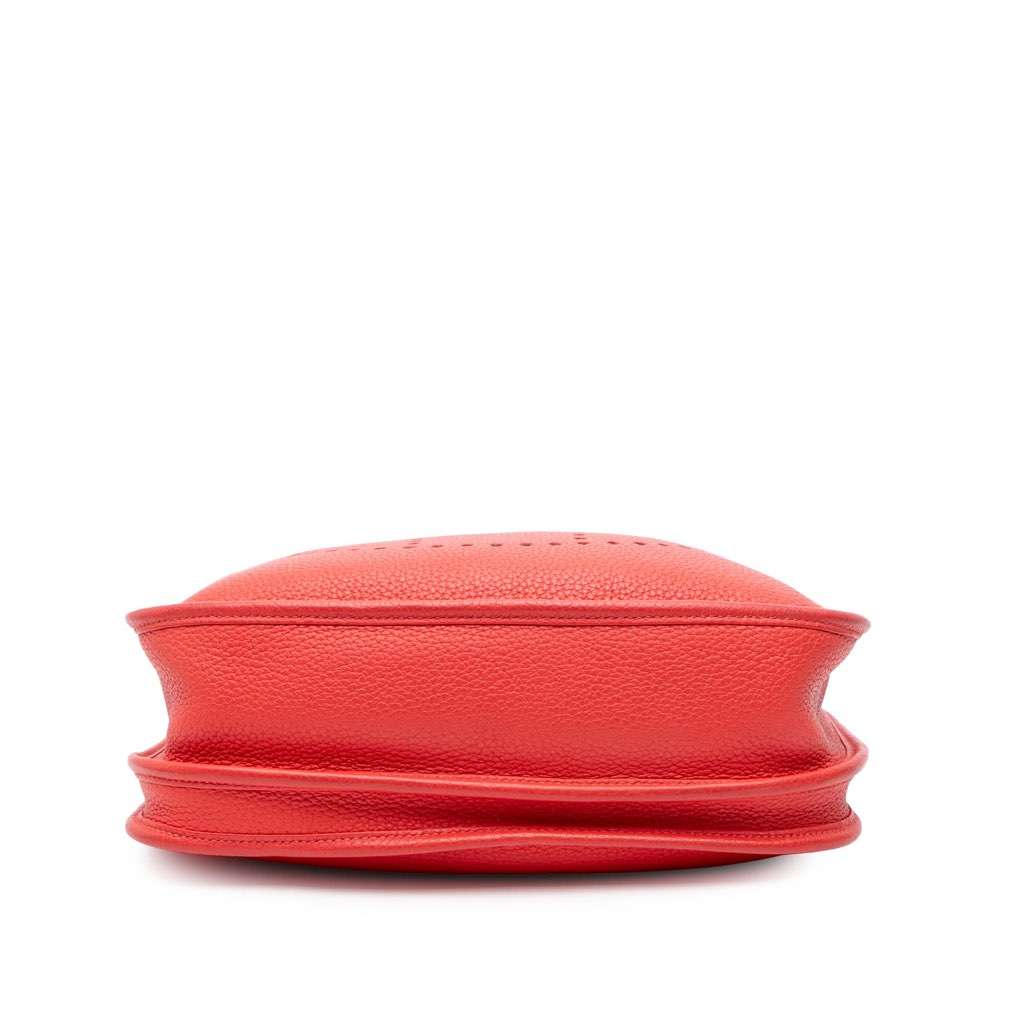 Hermès Clemence Evelyne III 29 PM Red Leather Good condition - Inside View