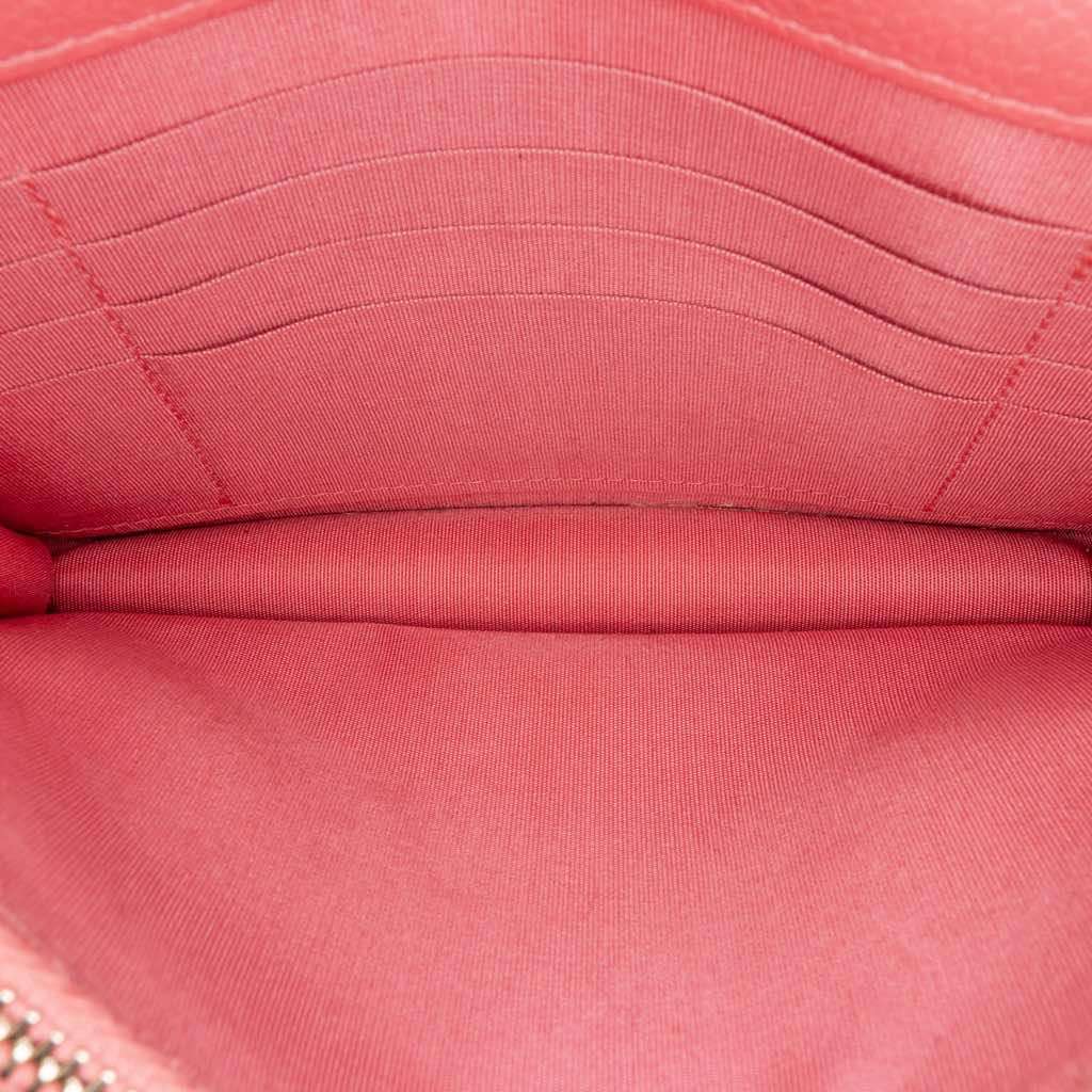 Chanel Quilted Caviar Golden Class Wallet On Chain Pink Leather Very good - Box View