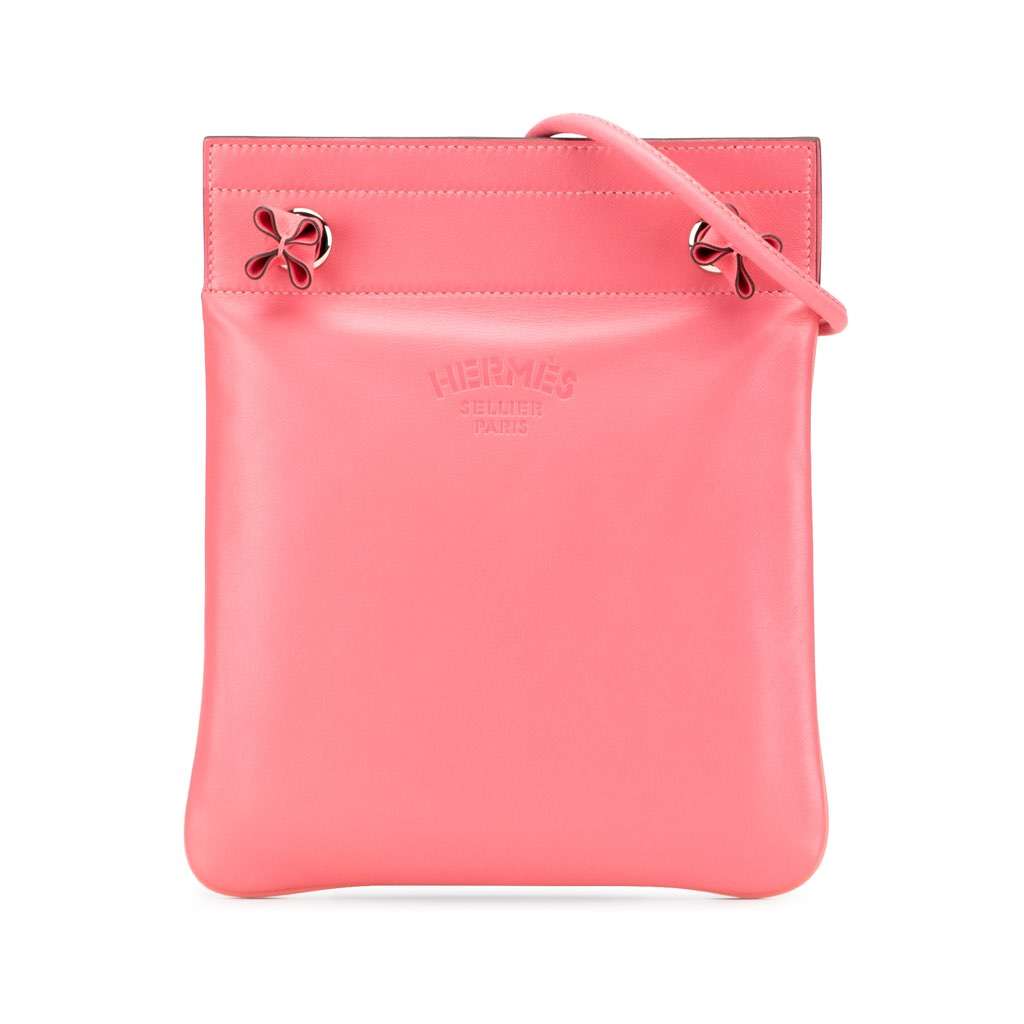Hermès Mini Swift Aline Bag Pink Leather Good condition - Front View