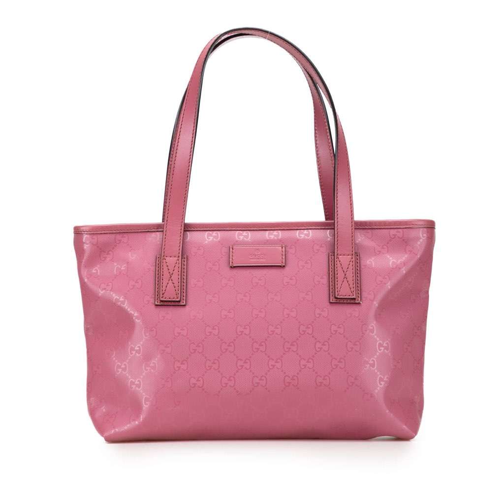 Gucci Small GG Imprime Joy Tote Pink Canvas Very good - Front View