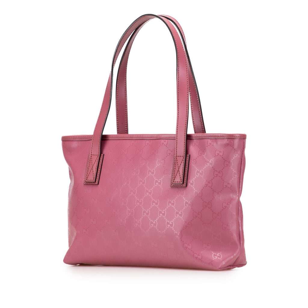 Gucci Small GG Imprime Joy Tote Pink Canvas Very good - Back View