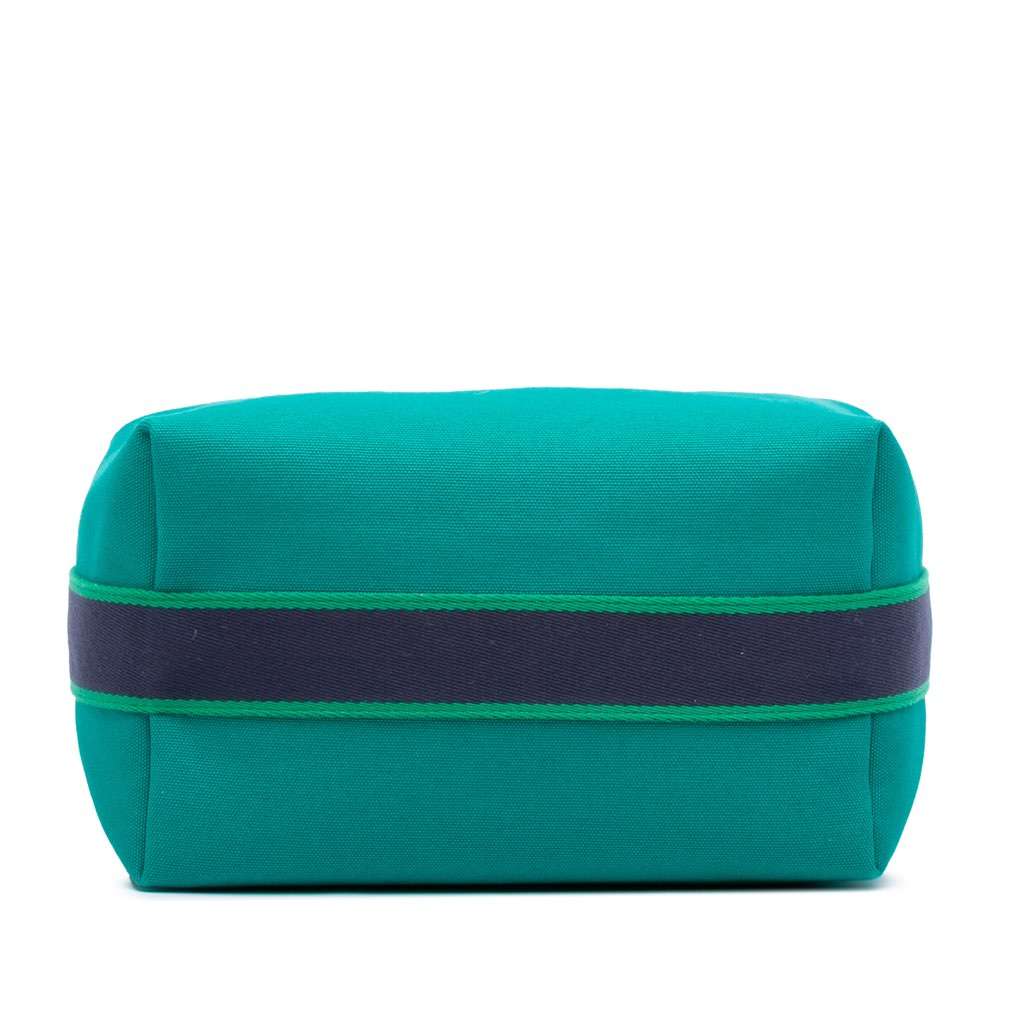 Hermès Large Canvas Bride A Brac Case Green Canvas Good condition - Inside View