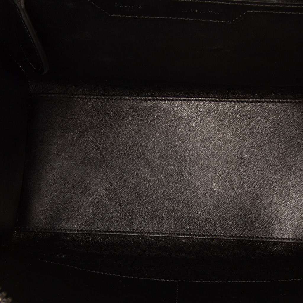 Celine Micro Tricolor Leather Luggage Tote Brown Leather Good condition - Model View