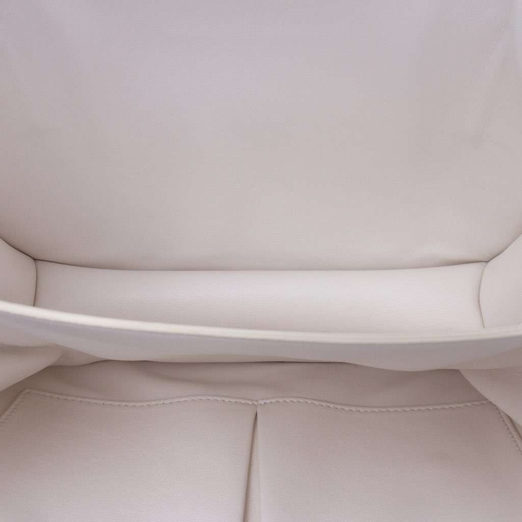 Celine Medium Calfskin Classic Box White Leather Good - Model View