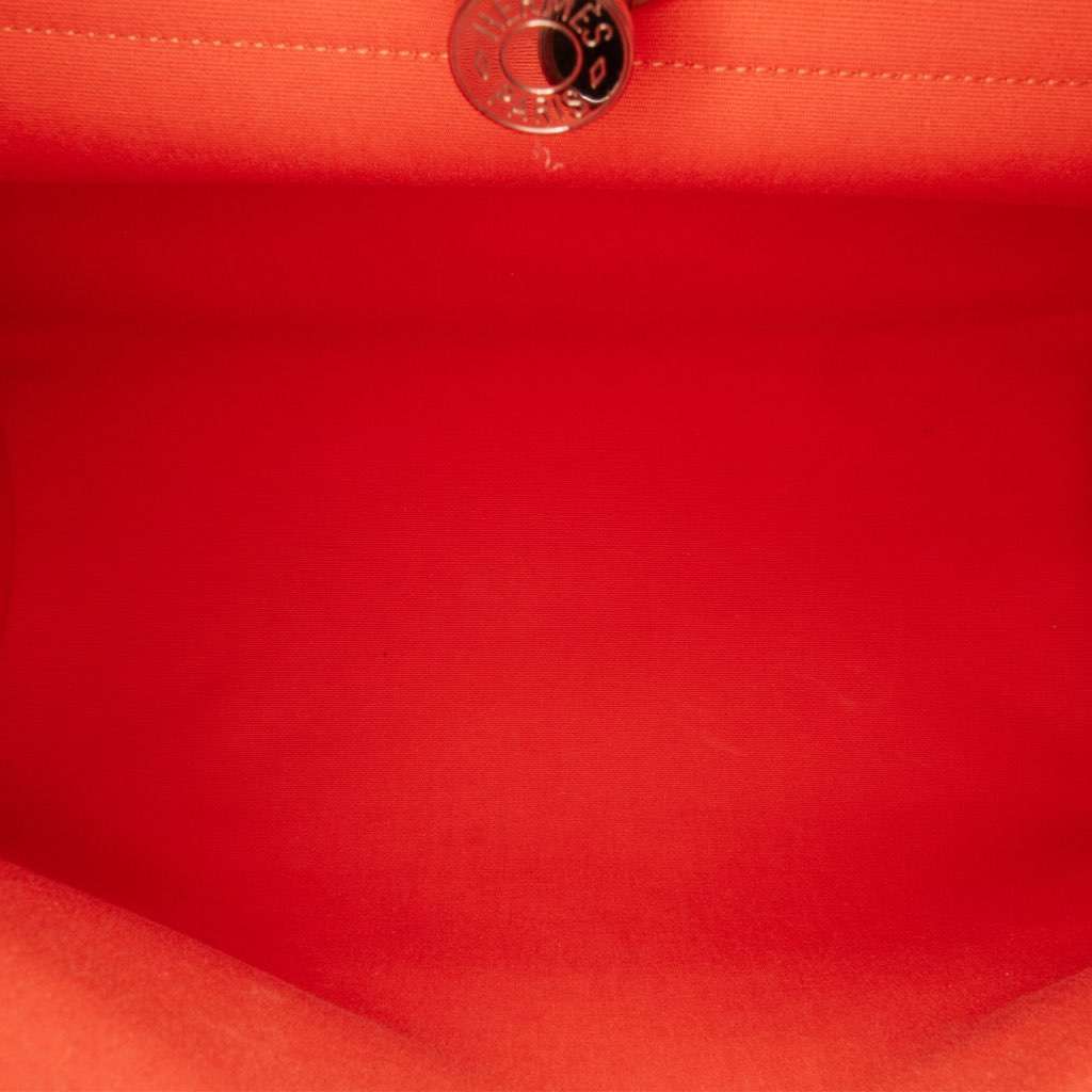 Hermès Toile Herbag Zip 39 Orange Canvas Good condition - Box View