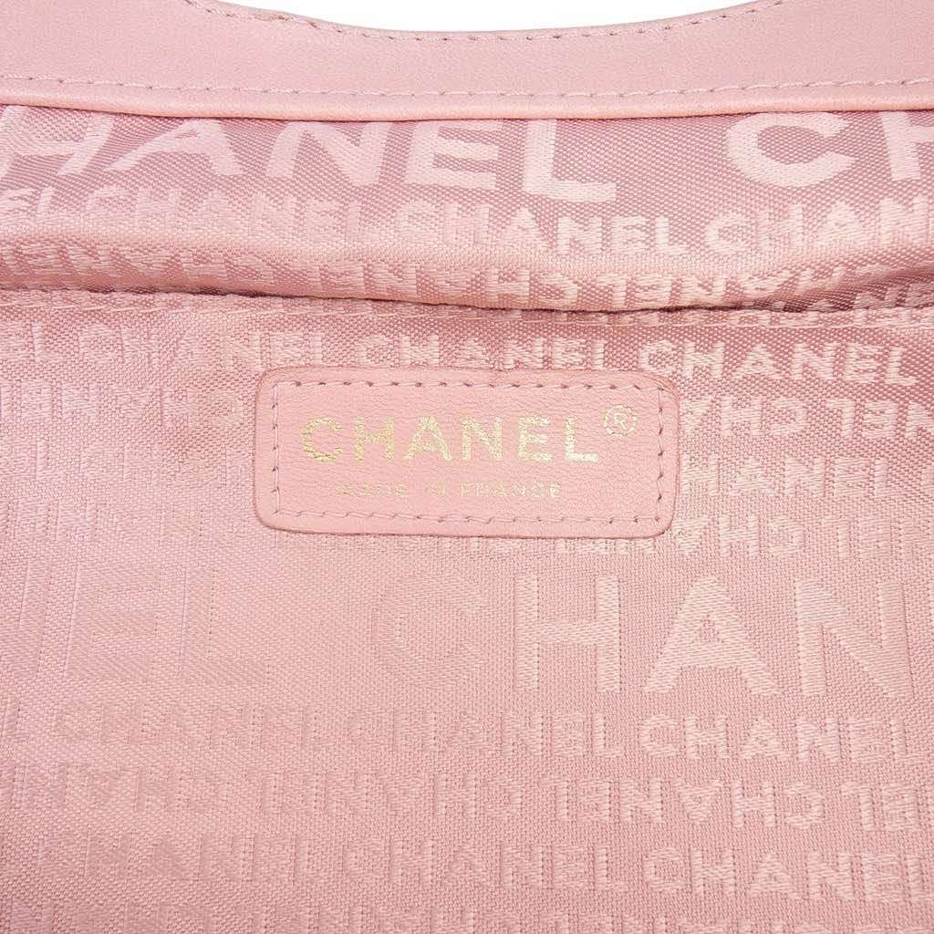 Chanel Lambskin Camellia Top Handle Frame Bag Pink Leather Good - Box View