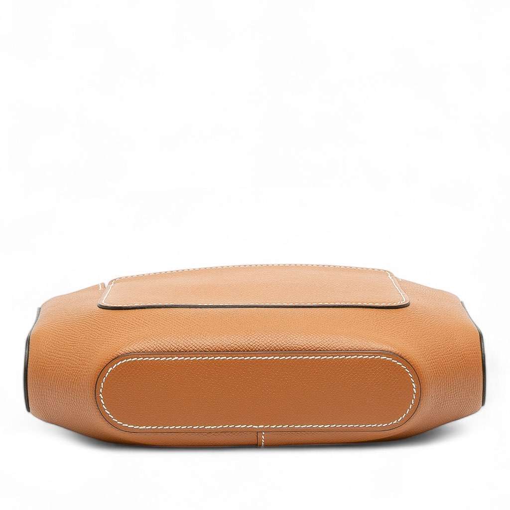 Hermès Epsom Octogone Clutch Brown Leather Good condition - Inside View