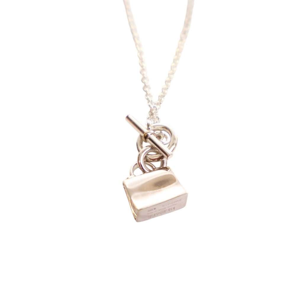 Hermès Sterling Silver Amulettes Kelly Pendant Necklace Silver Silver Good condition - Model View