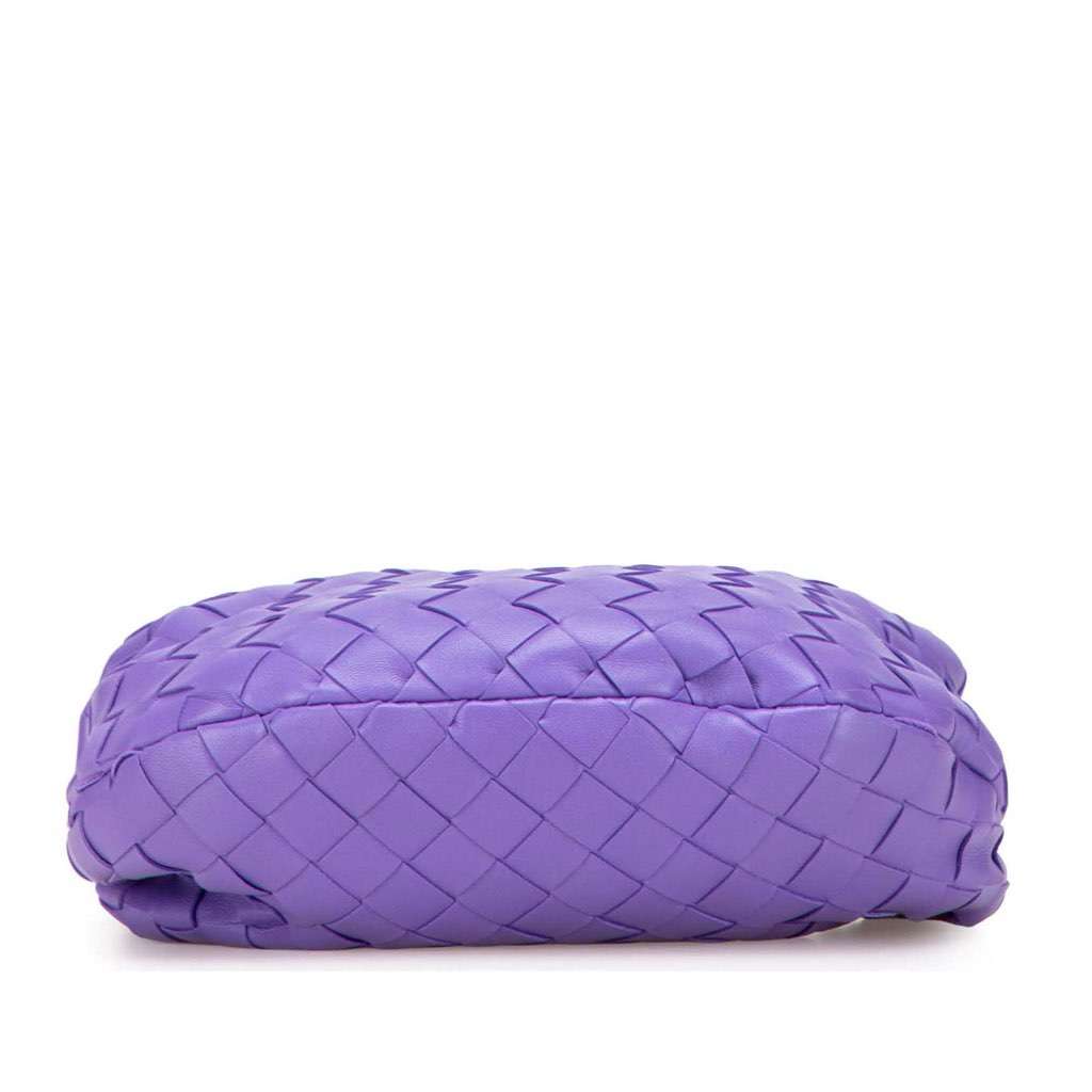 Bottega Veneta Mini Nappa Intrecciato Jodie Purple Leather Very good condition - Inside View