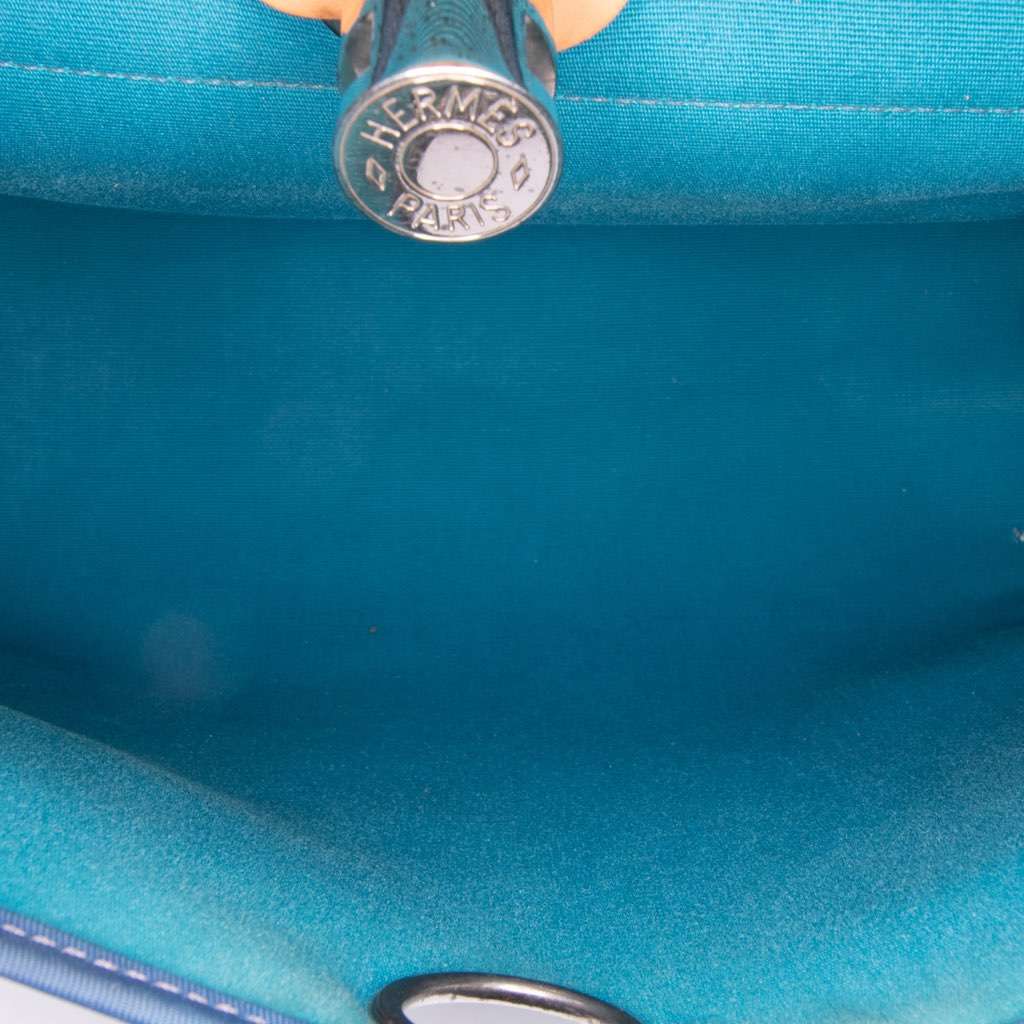 Hermès Toile Herbag Zip 31 Blue Canvas Good condition - Box View