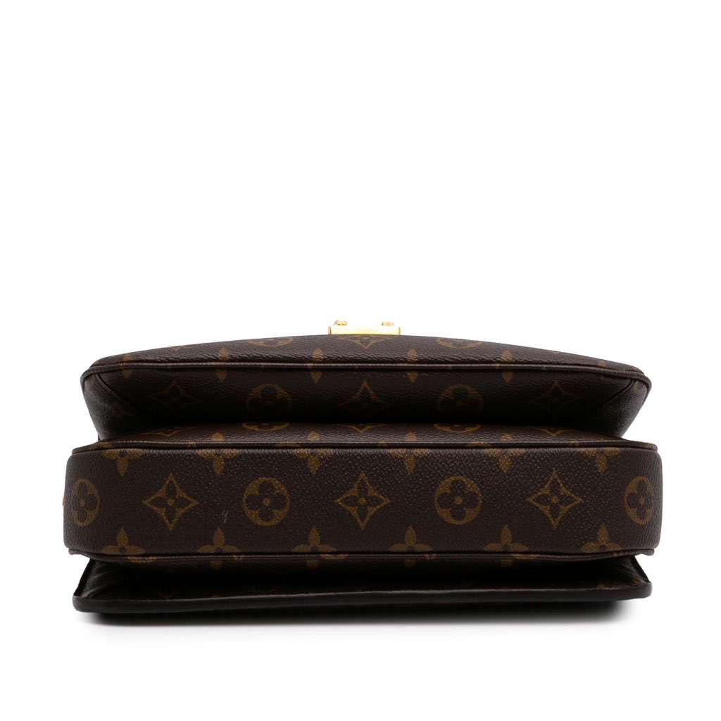 Louis Vuitton Monogram Pochette Metis Brown Canvas Good - Inside View