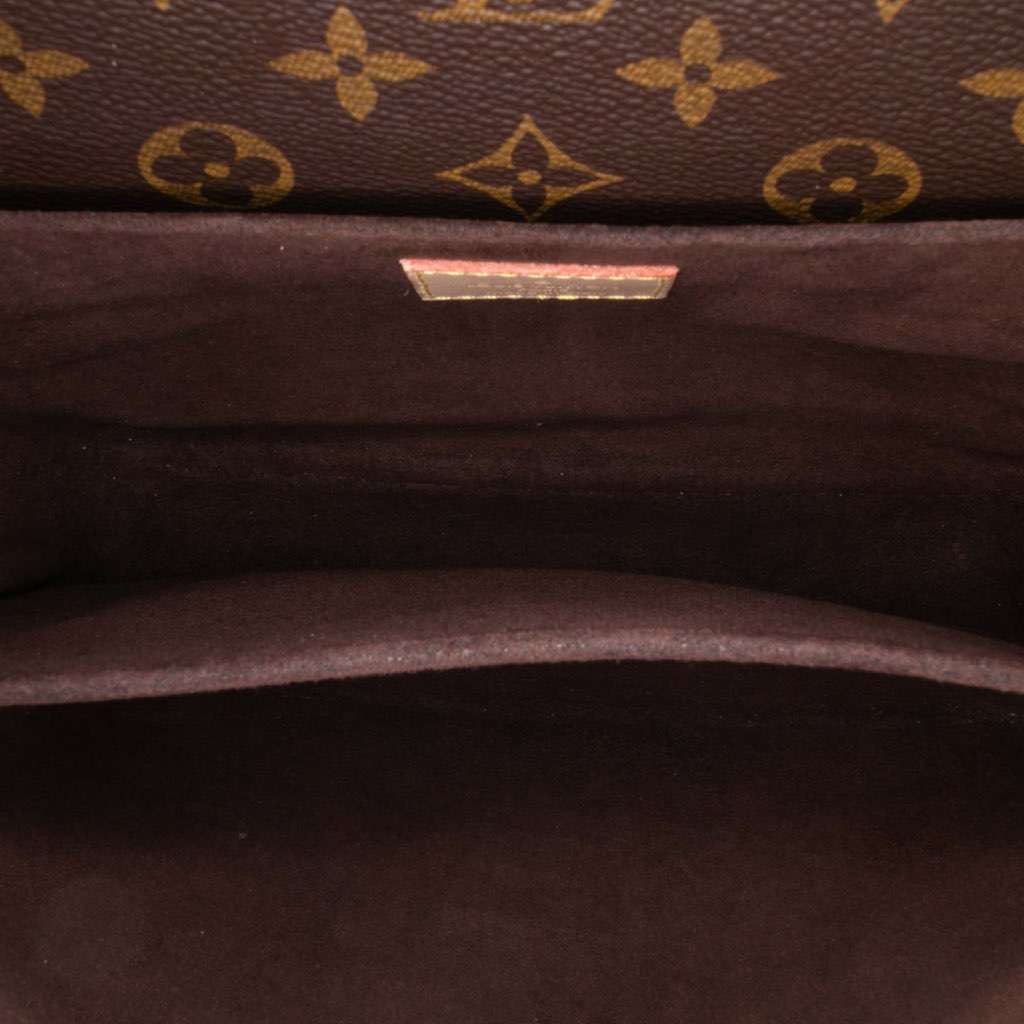 Louis Vuitton Monogram Pochette Metis Brown Canvas Good - Model View