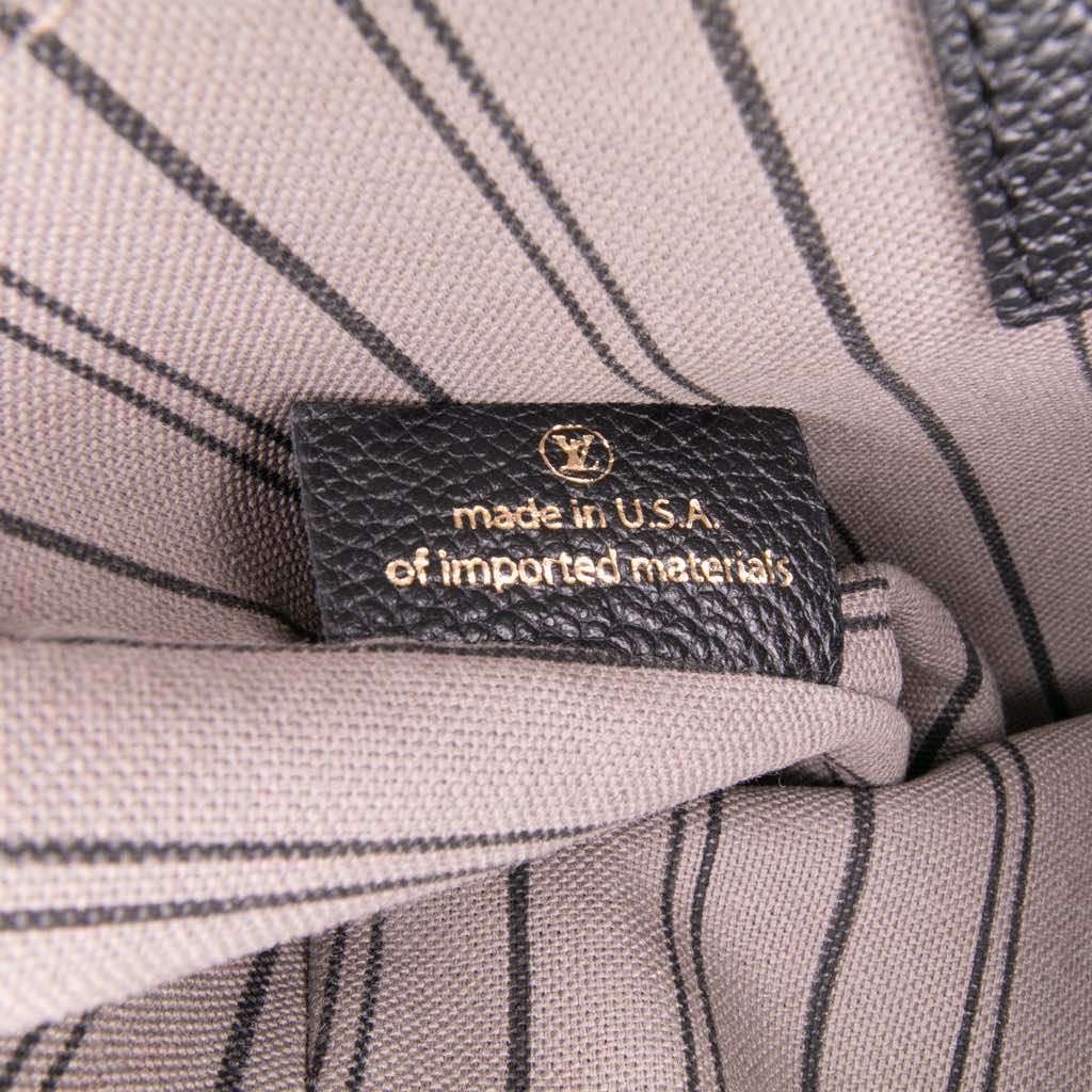 Louis Vuitton Monogram Empreinte Pochette Metis Black Leather Good condition - Box View