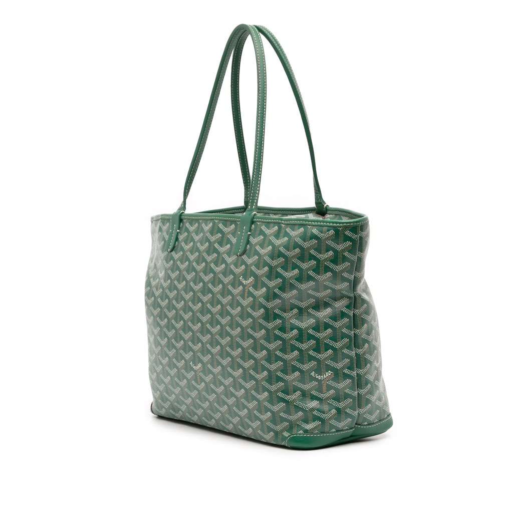 Goyard Goyardine Artois PM Green Canvas Good - Back View