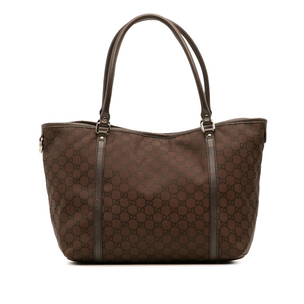Gucci GG Canvas Joy Tote Brown Canvas Good - Front View