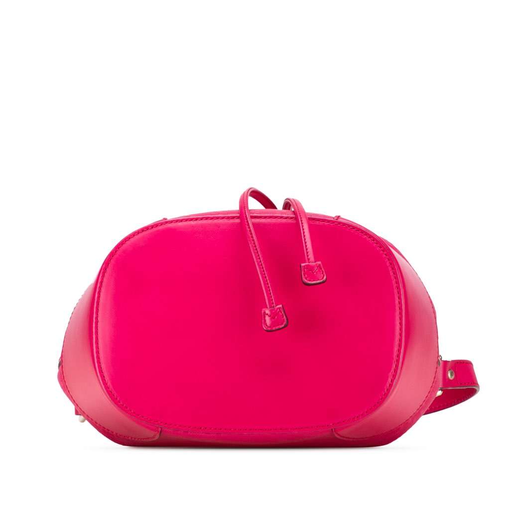 Gucci Diamante Leather Bright Bucket Bag Pink Leather Good - Inside View