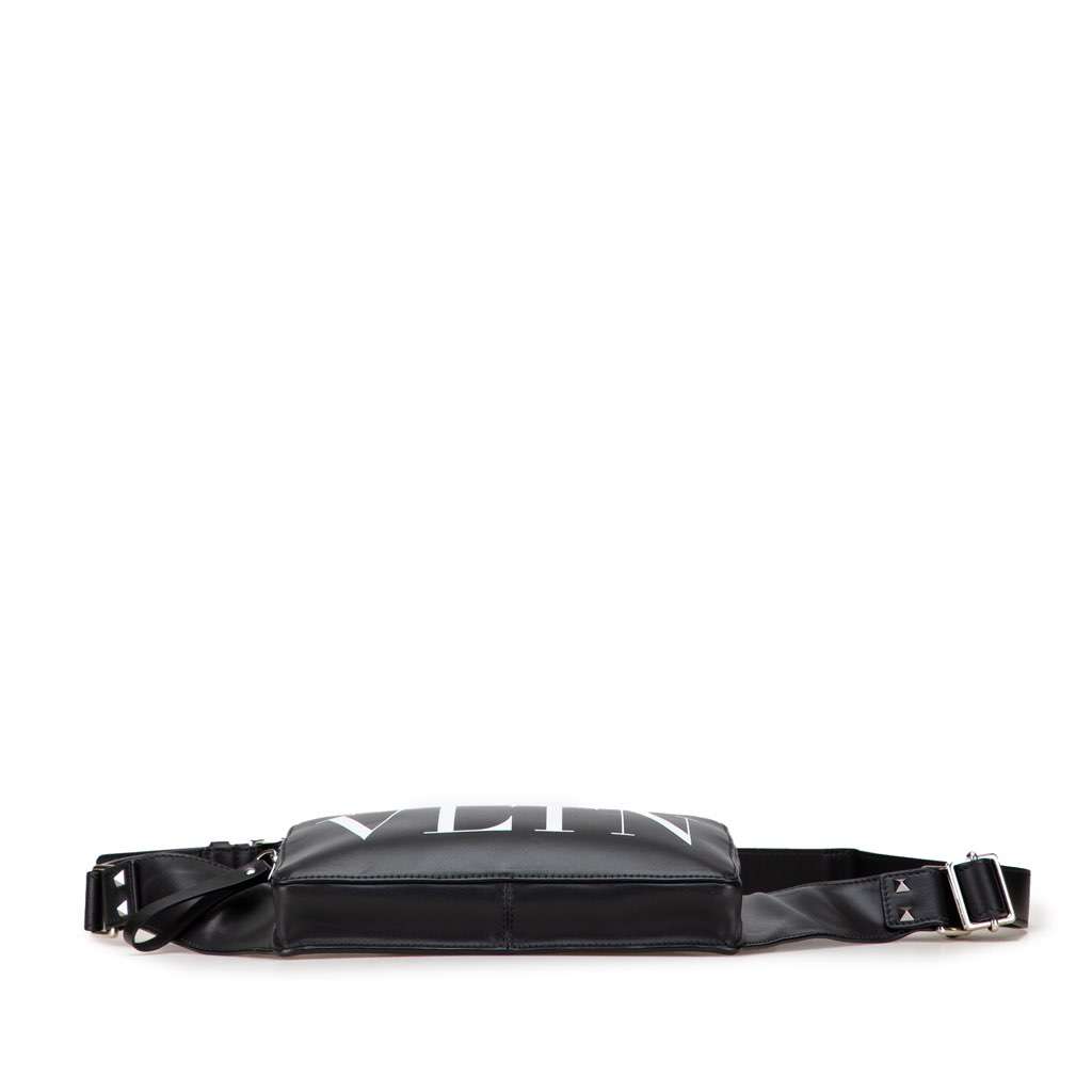 Valentino Leather VLTN Belt Bag Black Leather Good condition - Inside View