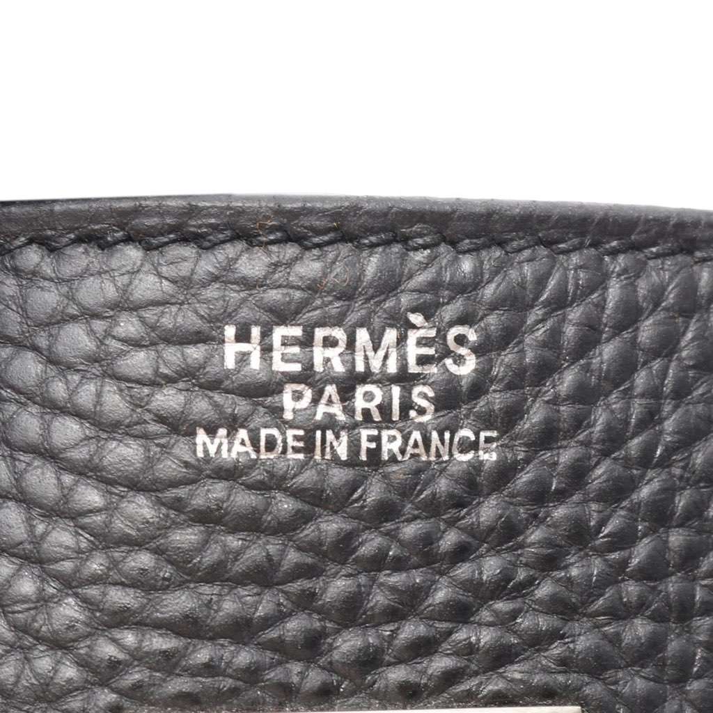 Hermès Clemence Birkin Retourne 30 Black Leather Good condition - Model View
