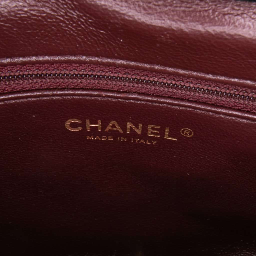 Chanel Large Lambskin Trendy CC Top Handle Flap Black Leather Fair - Box View