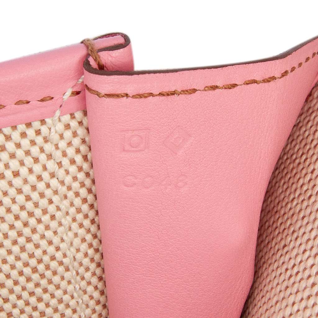 Hermès Swift Jige PM Pink Leather Good condition - Box View