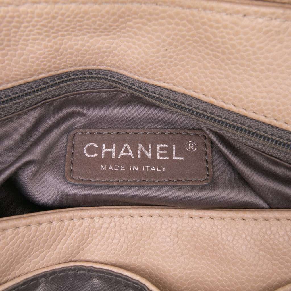 Chanel Caviar Coco Rider Flap Brown Leather Fair - Box View