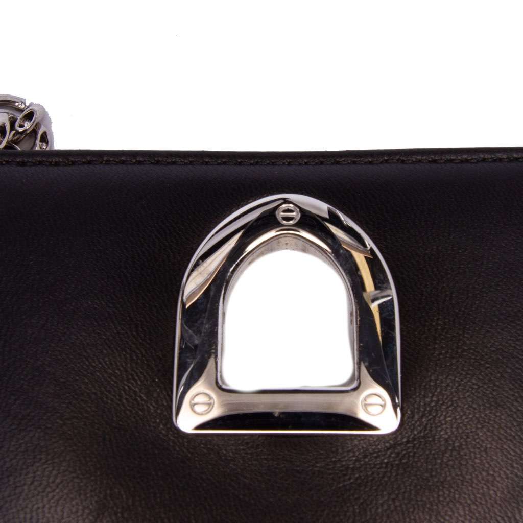 Dior Mini Lambskin Sequin Diorama Flap Black Leather Good condition - Box View