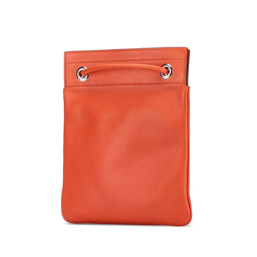 Hermès Mini Swift Aline Bag Orange Leather Good condition - Back View