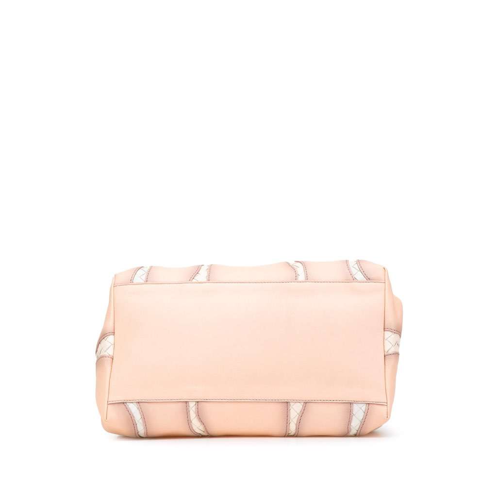 Bottega Veneta Medium Nappa Intrecciato Glimmer Tote Pink Leather Very good - Inside View