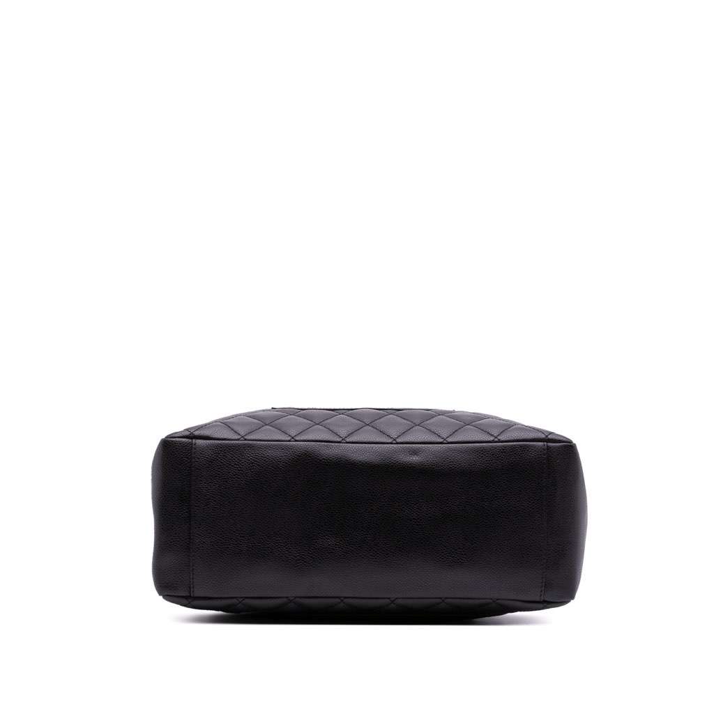 Chanel Caviar Grand Shopping Tote Black Leather Good condition - Inside View