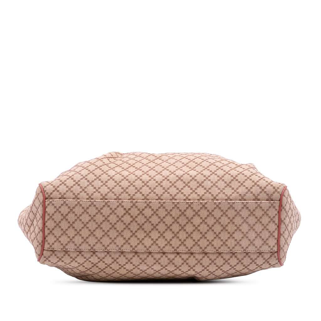 Gucci Medium Diamante Canvas Sukey Tote Brown Canvas Good condition - Inside View