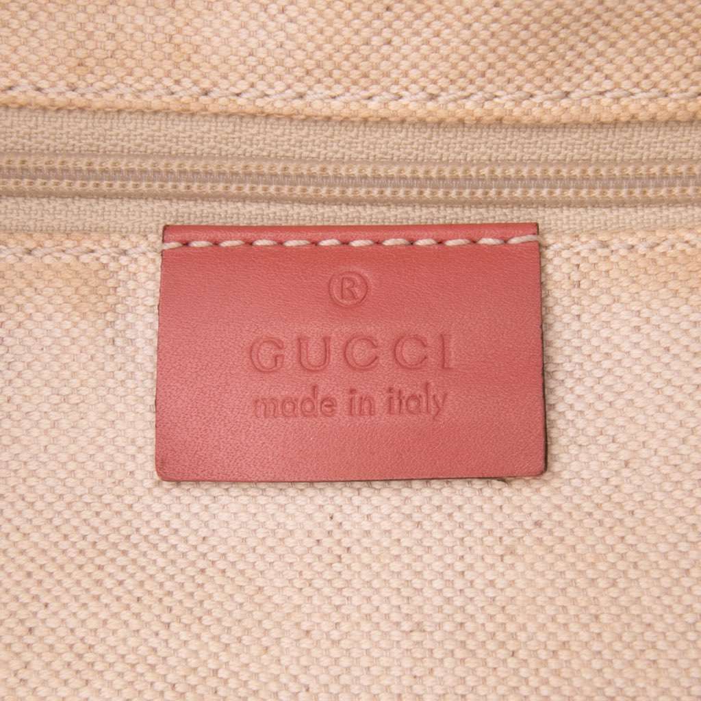 Gucci Medium Diamante Canvas Sukey Tote Brown Canvas Good condition - Box View