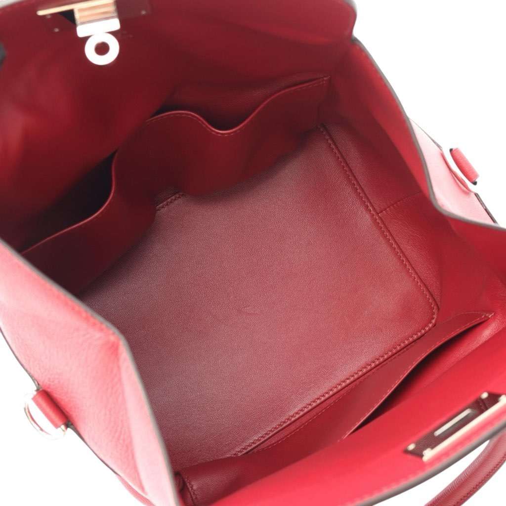 Hermès Evercolor Toolbox 20 Red Leather Good condition - Inside View