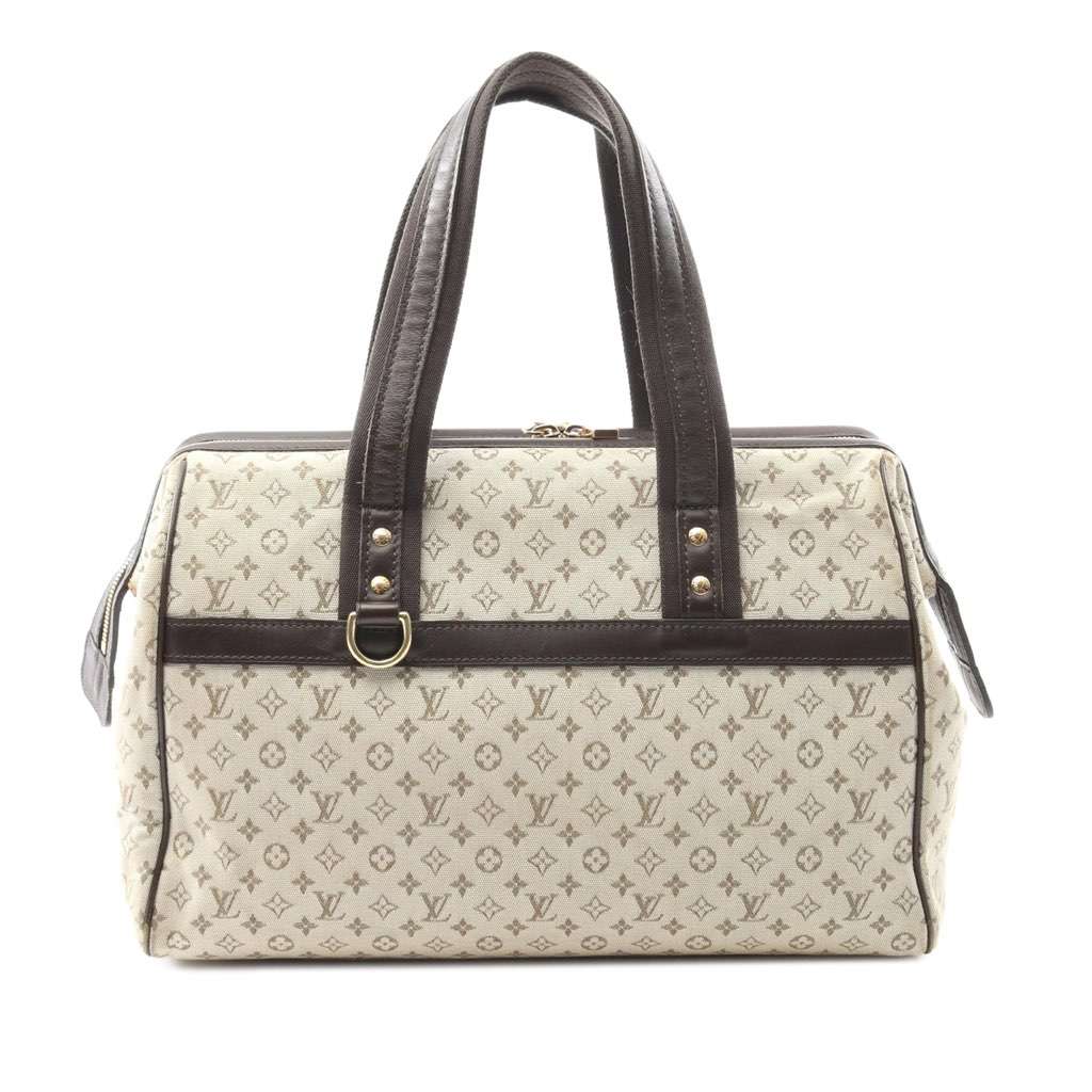 Louis Vuitton Monogram Mini Lin Josephine GM Brown Canvas Good condition - Front View