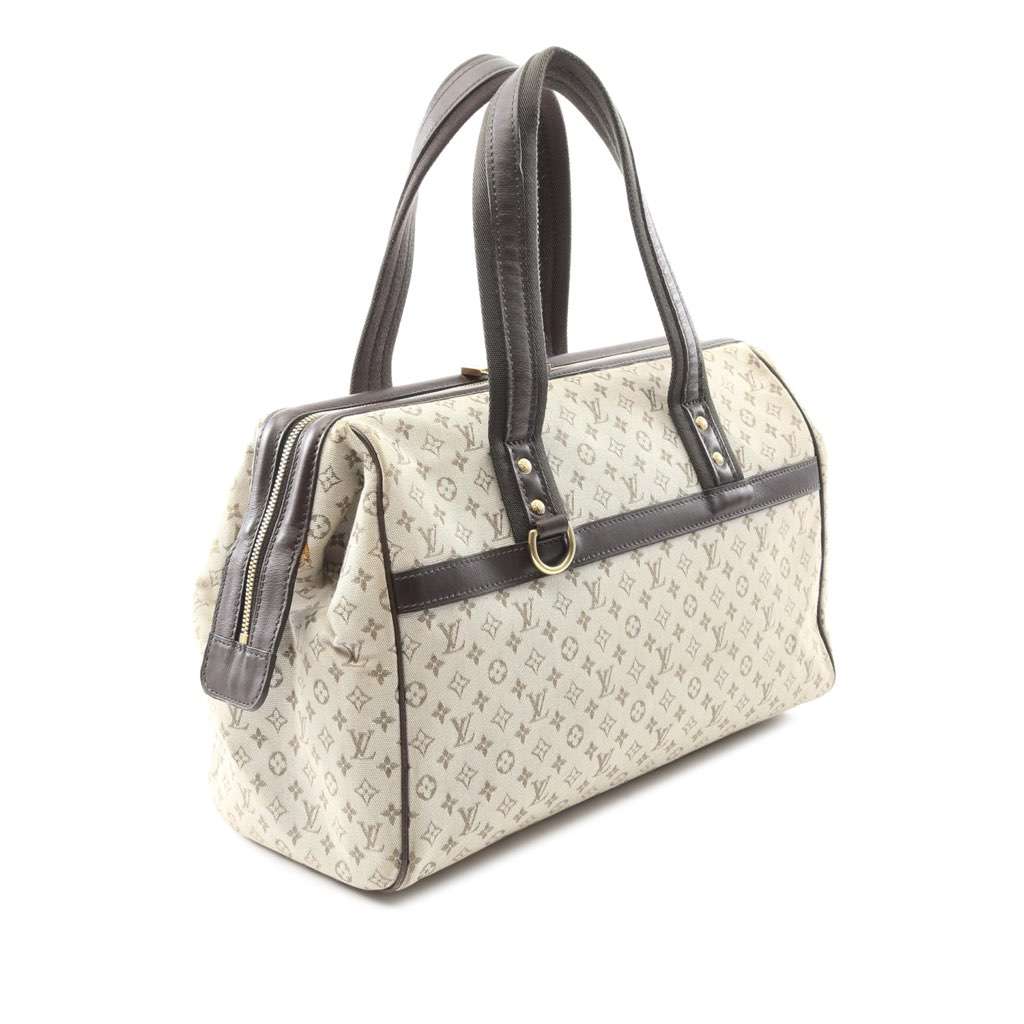 Louis Vuitton Monogram Mini Lin Josephine GM Brown Canvas Good condition - Back View