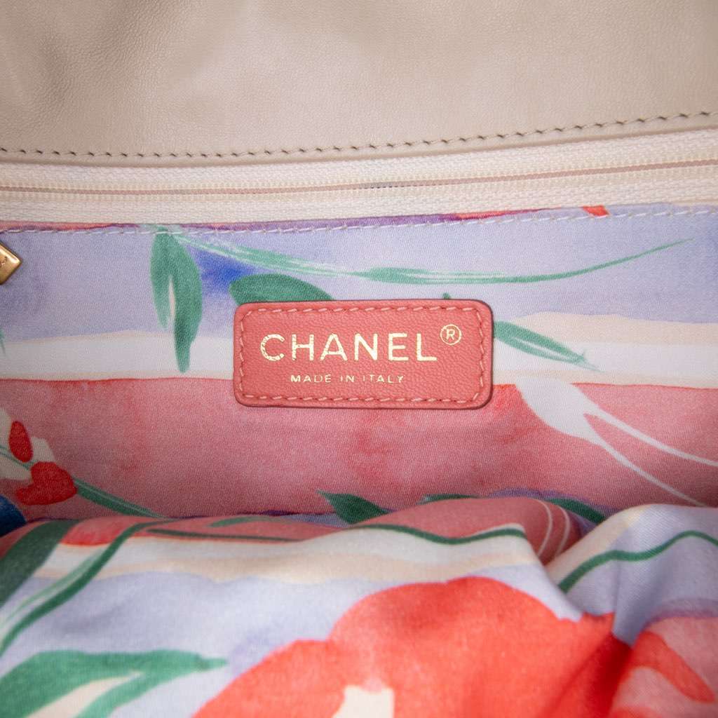 Chanel CC Straw Country Flap Brown Very good condition - Box View