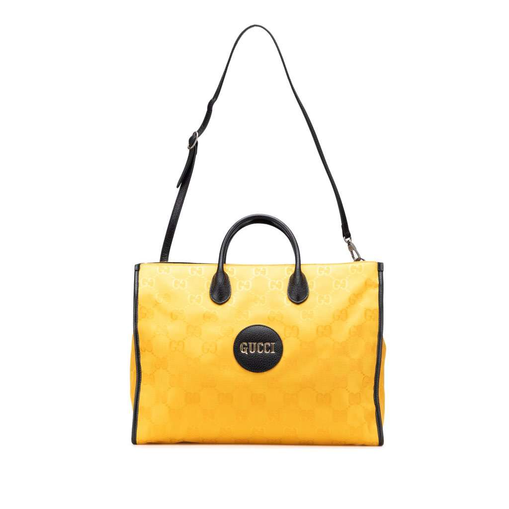 Gucci GG Econyl Off The Grid Convertible Tote Yellow Very good - Front View