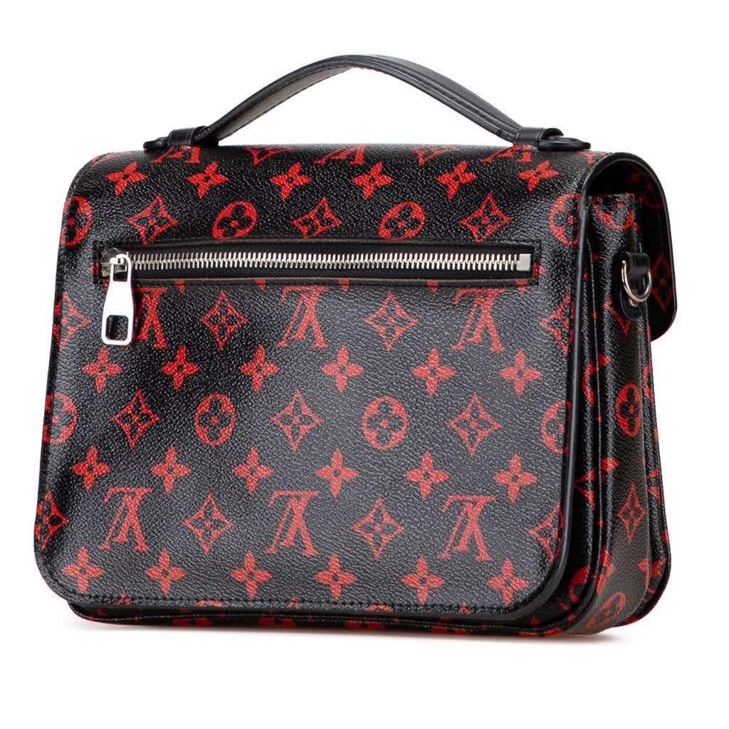 Louis Vuitton Monogram Infrarouge Pochette Metis Black Canvas Very good - Back View