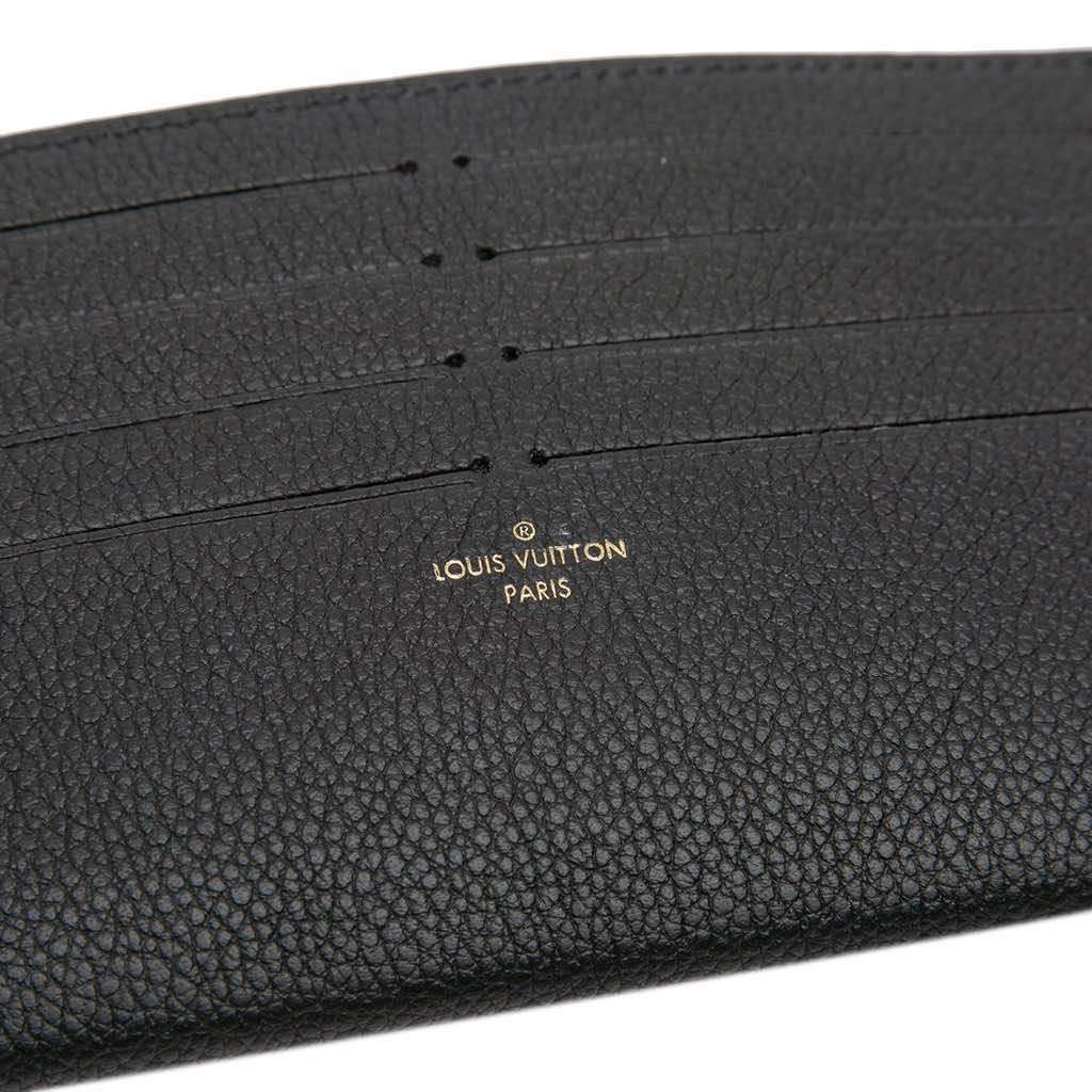 Louis Vuitton Calfskin Felicie Card Holder Insert Black Leather Good - Box View