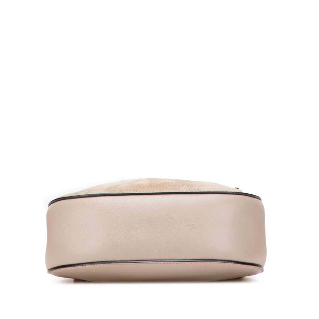 Chloé Small Suede and Calfskin Drew Crossbody Brown Leather Good condition - Inside View