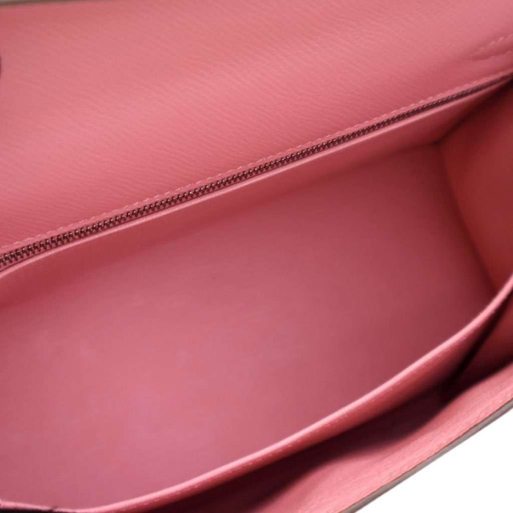 Hermès Epsom Kelly II Sellier 25 Pink Leather Good condition - Box View