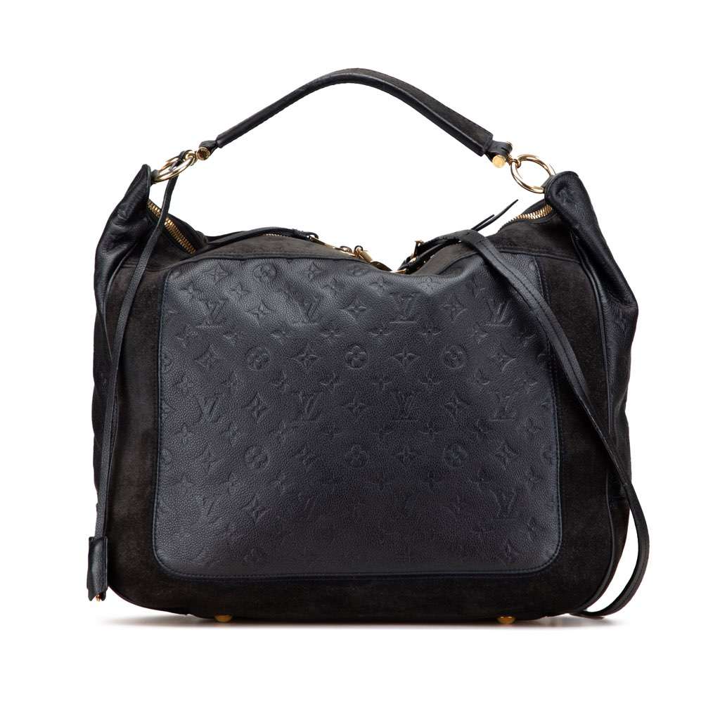 Louis Vuitton Monogram Empreinte Audacieuse GM Blue Leather Good condition - Front View