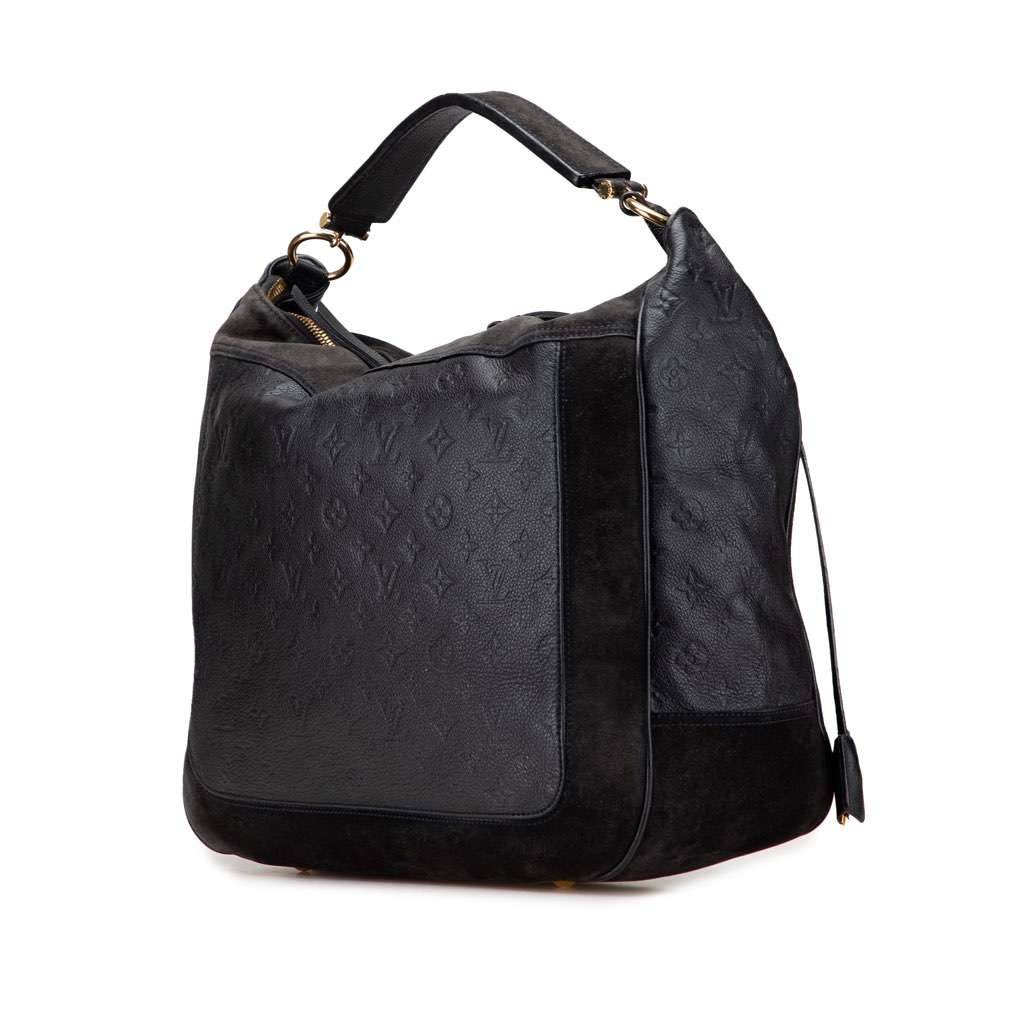 Louis Vuitton Monogram Empreinte Audacieuse GM Blue Leather Good condition - Back View