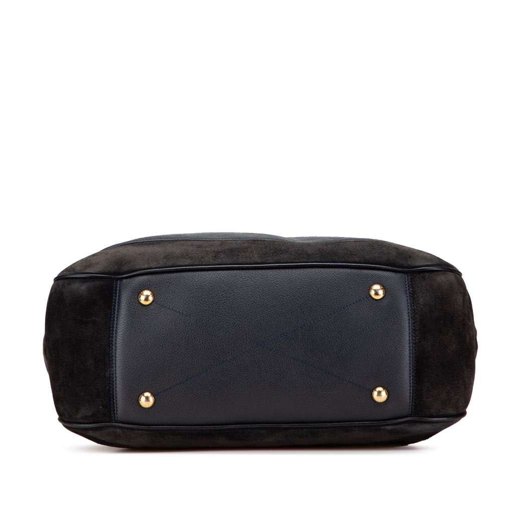 Louis Vuitton Monogram Empreinte Audacieuse GM Blue Leather Good condition - Inside View