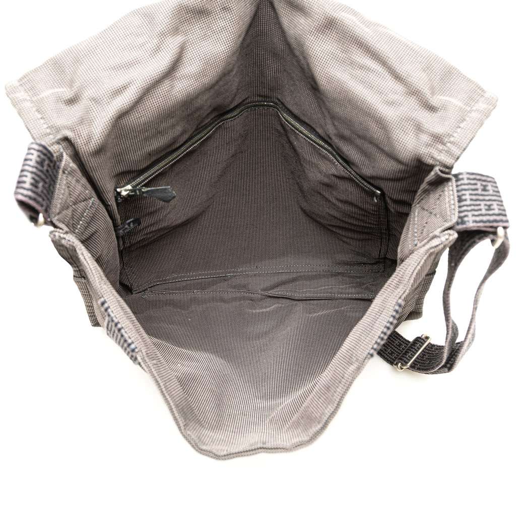 Hermès Canvas Herline Messenger Grey Canvas Good condition - Model View